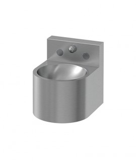 Wall-mounted washbasin  with splashback
