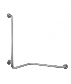 Grab bar with 3 fixing supports to wall