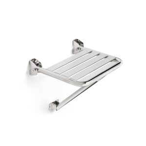 Asiento ducha abatible c/soporte Satinado