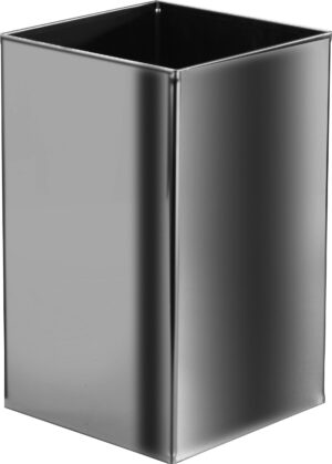 Papelera inox. Satinada